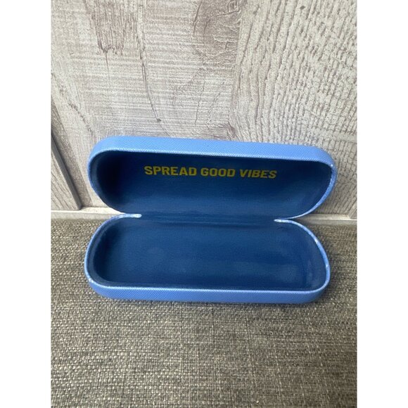 Life Is Good Blue Eyeglasses Sunglasses Hard Shell Travel Case Spread Good Vibes - Picture 3 of 5